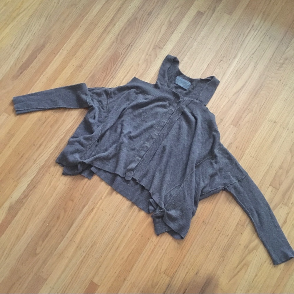 🎁FW2P/$30 All Saints cropped cold shoulder sweater s/m AS IS - Picture 3 of 4